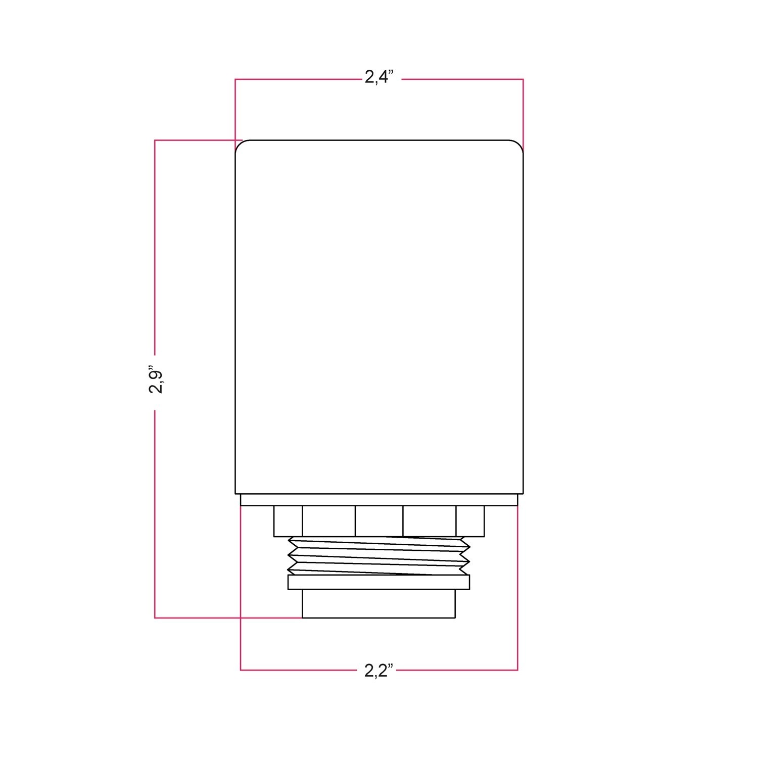 EIVA ELEGANT, E26 silicone socket kit for lampshade - suitable for wet locations