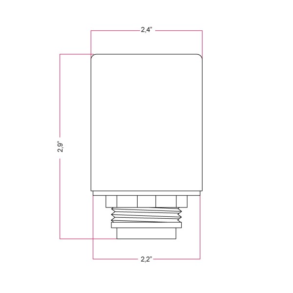 EIVA ELEGANT, E26 silicone socket kit for lampshade - suitable for wet locations
