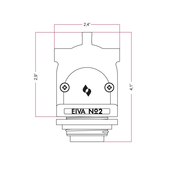 EIVA-2, 2-way socket E26 suitable for wet locations