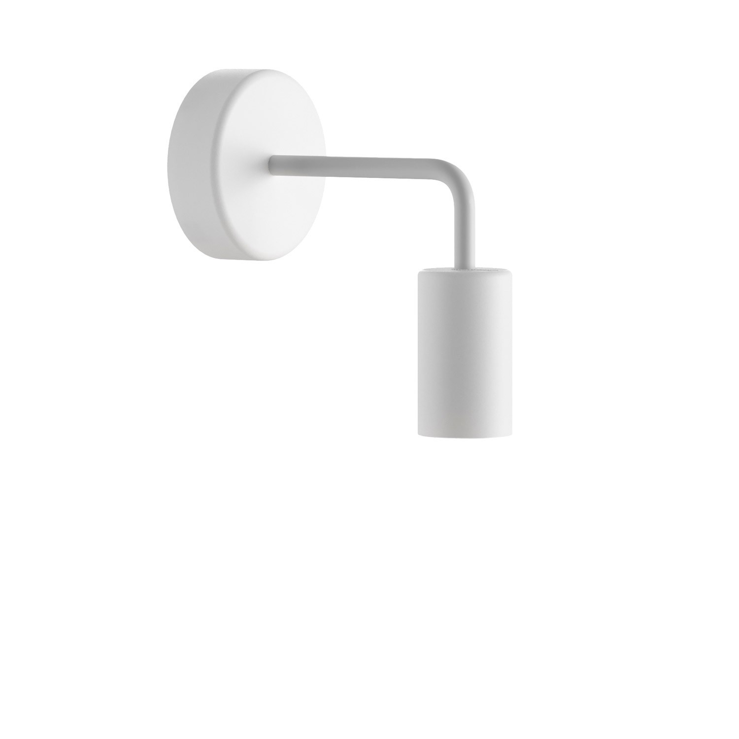 Fermaluce EIVA ELEGANT with L-shaped extension, ceiling canopy and socket for wet locations - White