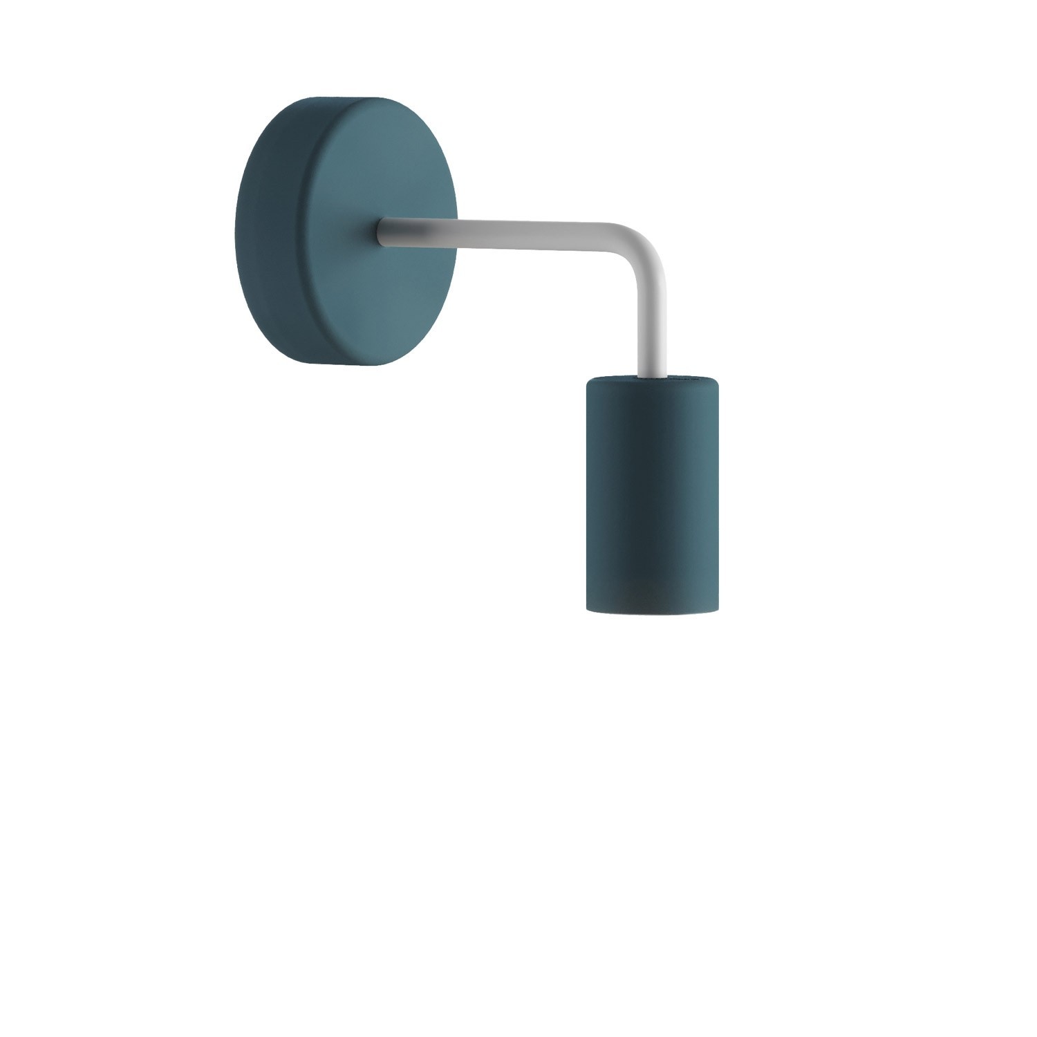 Fermaluce EIVA ELEGANT with L-shaped extension, ceiling canopy and socket for wet locations - Petrol