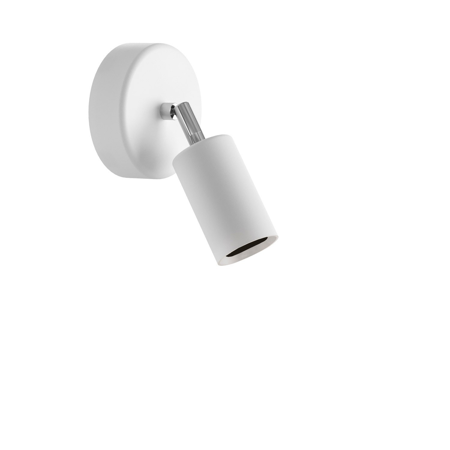 Fermaluce EIVA ELEGANT with adjustable joint, ceiling canopy and socket for wet locations - White