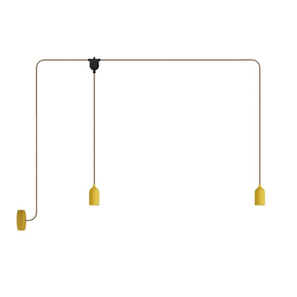 F-Snake EIVA Outdoor lamp for wet locations with 2 lights with canopy