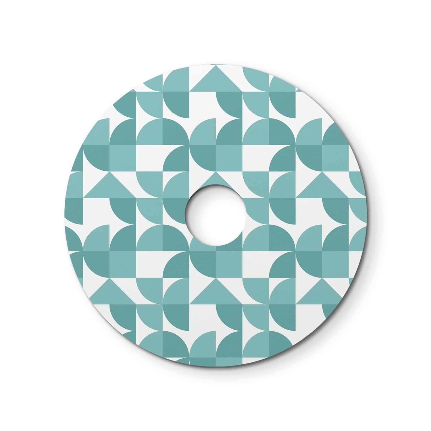 Ellepì mini flat lampshade with geometric designs 'Kaleidoscope', 9,4" diameter - Made in Italy - Geometry 3