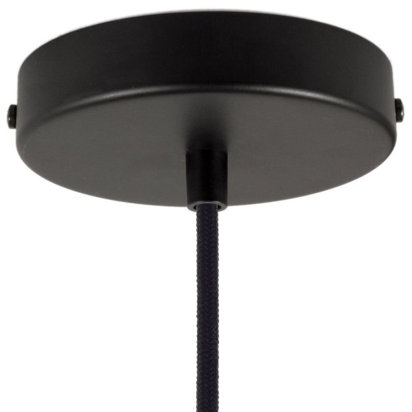 Pendant lamp with textile cable, Ghostbell lampshade and metal details