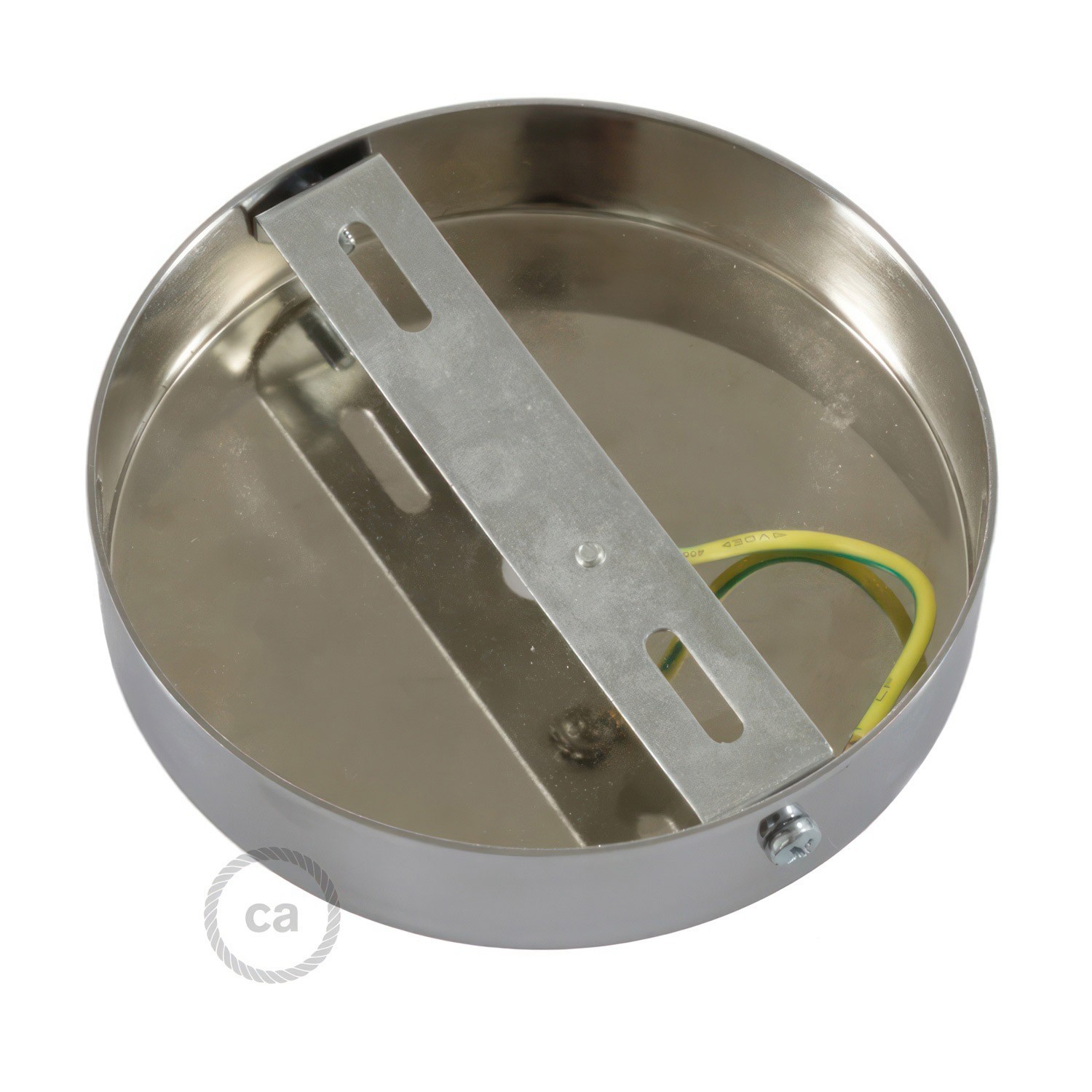 Classic 1-hole Round Metal Ceiling Canopy Kit