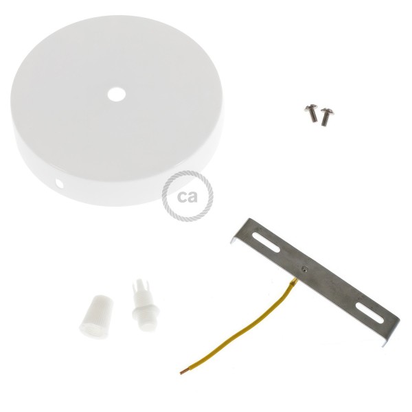 Classic 1-hole Round Metal Ceiling Canopy Kit