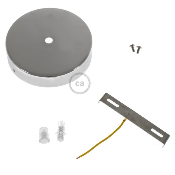Classic 1-hole Round Metal Ceiling Canopy Kit