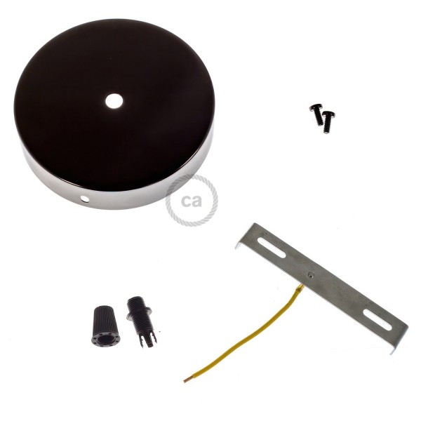Classic 1-hole Round Metal Ceiling Canopy Kit
