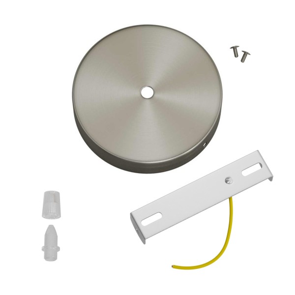 Classic 1-hole Round Metal Ceiling Canopy Kit