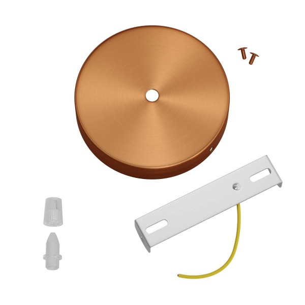 Classic 1-hole Round Metal Ceiling Canopy Kit