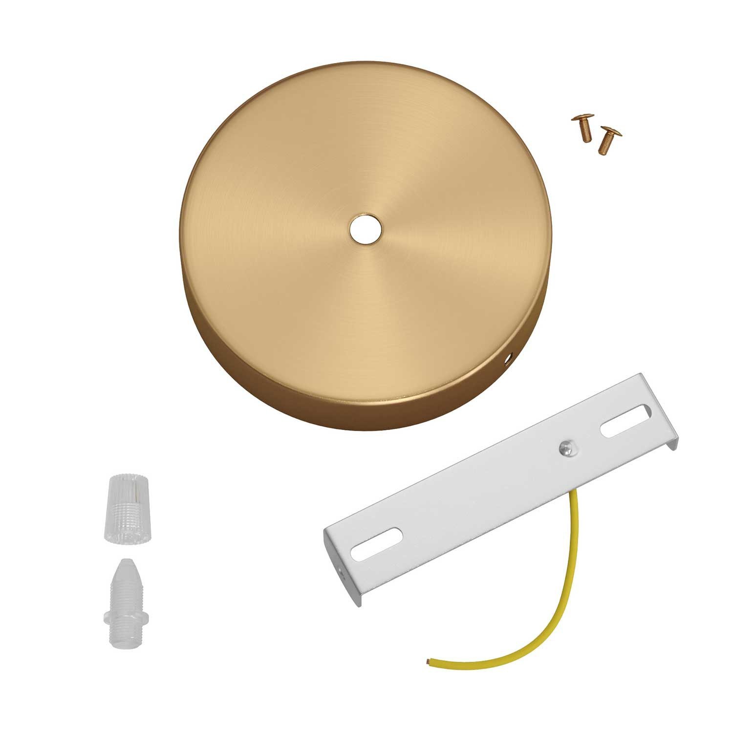 Classic 1-hole Round Metal Ceiling Canopy Kit