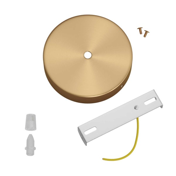 Classic 1-hole Round Metal Ceiling Canopy Kit