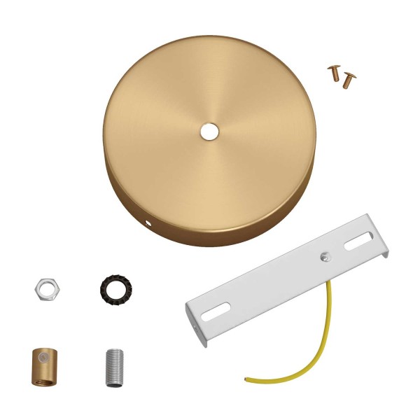 Classic 1-hole Round Metal Ceiling Canopy Kit