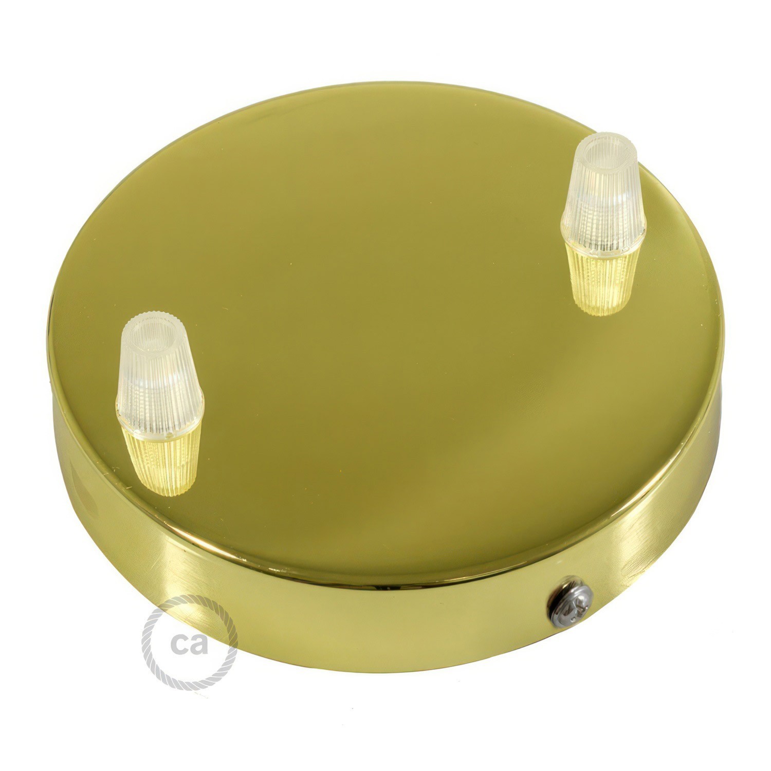 Classic 2-hole Round Metal Ceiling Canopy Kit