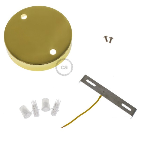 Classic 2-hole Round Metal Ceiling Canopy Kit
