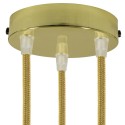 Classic 3-hole Round Metal Ceiling Canopy Kit