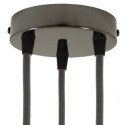 Classic 3-hole Round Metal Ceiling Canopy Kit