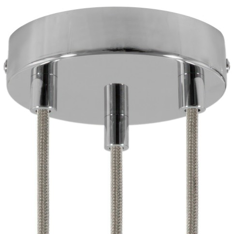 Classic 3-hole Round Metal Ceiling Canopy Kit