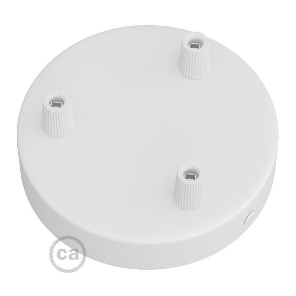 Classic 3-hole Round Metal Ceiling Canopy Kit