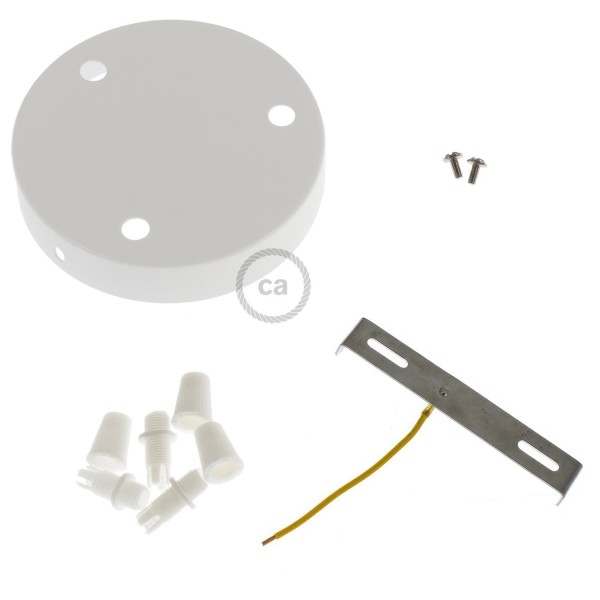 Classic 3-hole Round Metal Ceiling Canopy Kit