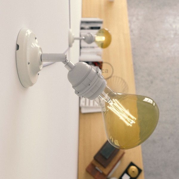 Fermaluce 90° Classic with E26 threaded socket, the adjustable porcelain light source