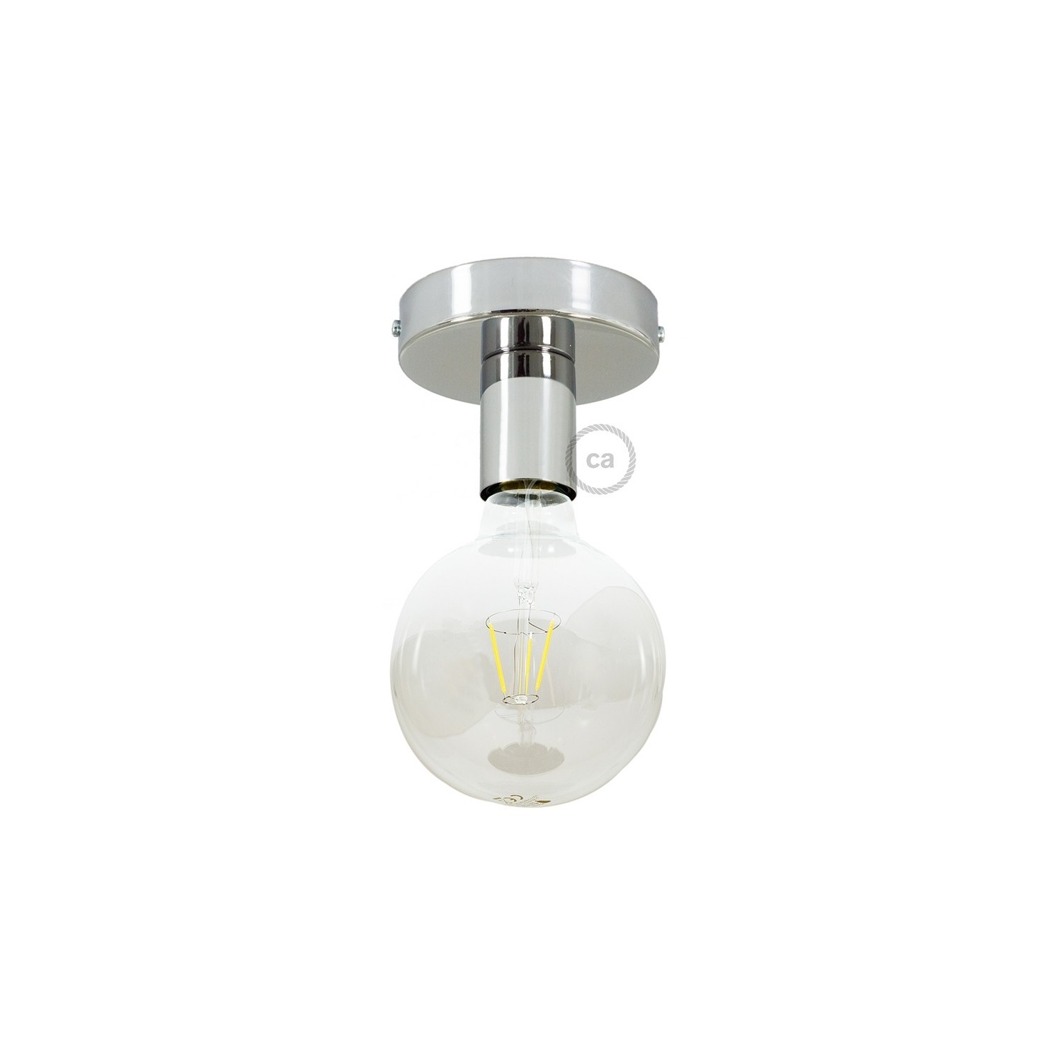 Fermaluce Metal,wall or ceiling flush light - Chrome