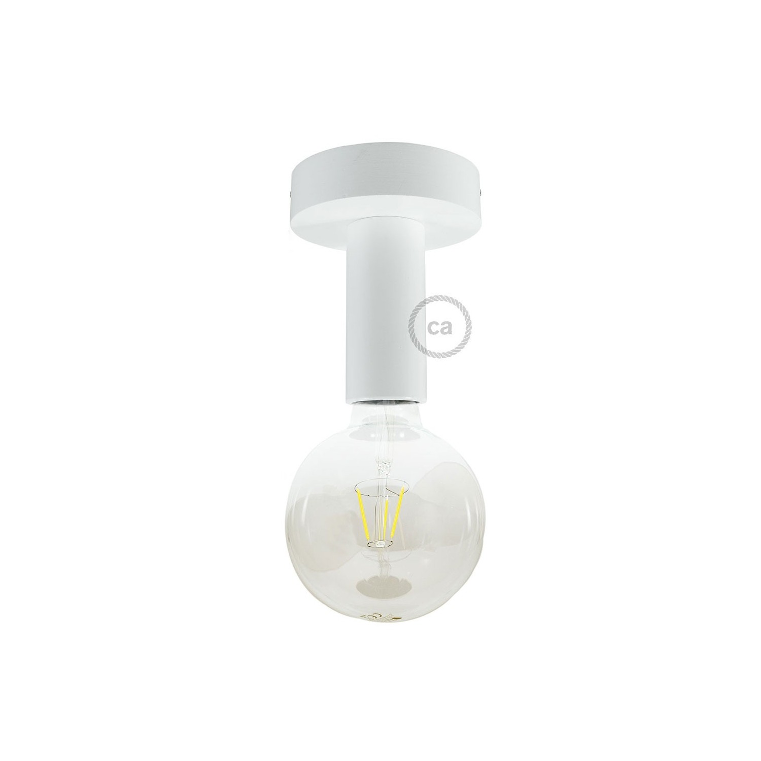Fermaluce Wood M, the painted wood flush light for your wall or ceiling