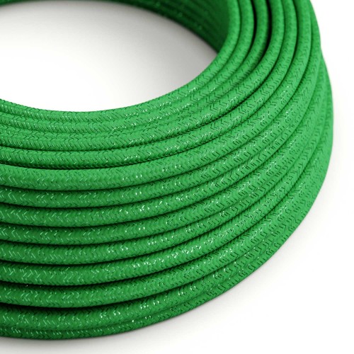 Cloth Covered Wire - Green Glitter RL06 - UL Listed