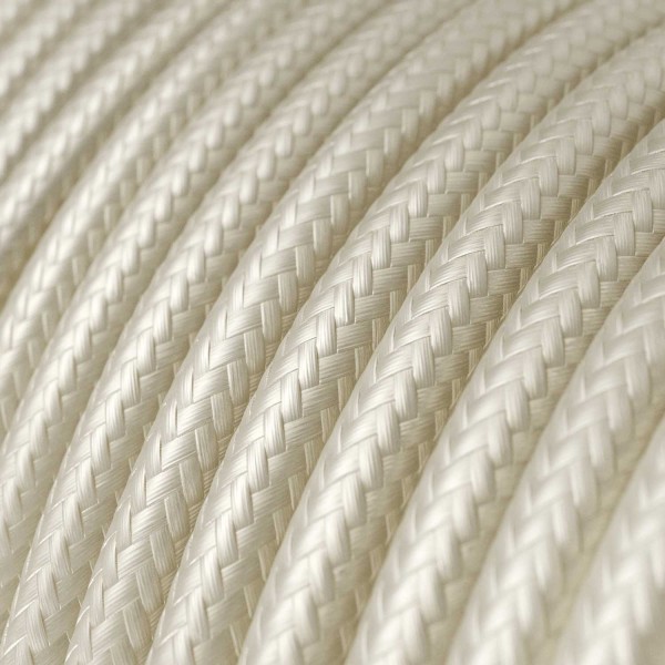 Cloth Covered Wire - Ivory Rayon RM00 - UL Listed