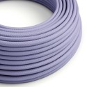 Lilac Rayon covered Round electric cable - RM07