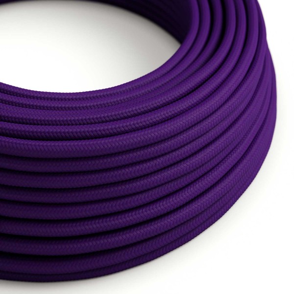 Violet Rayon covered Round electric cable - RM14