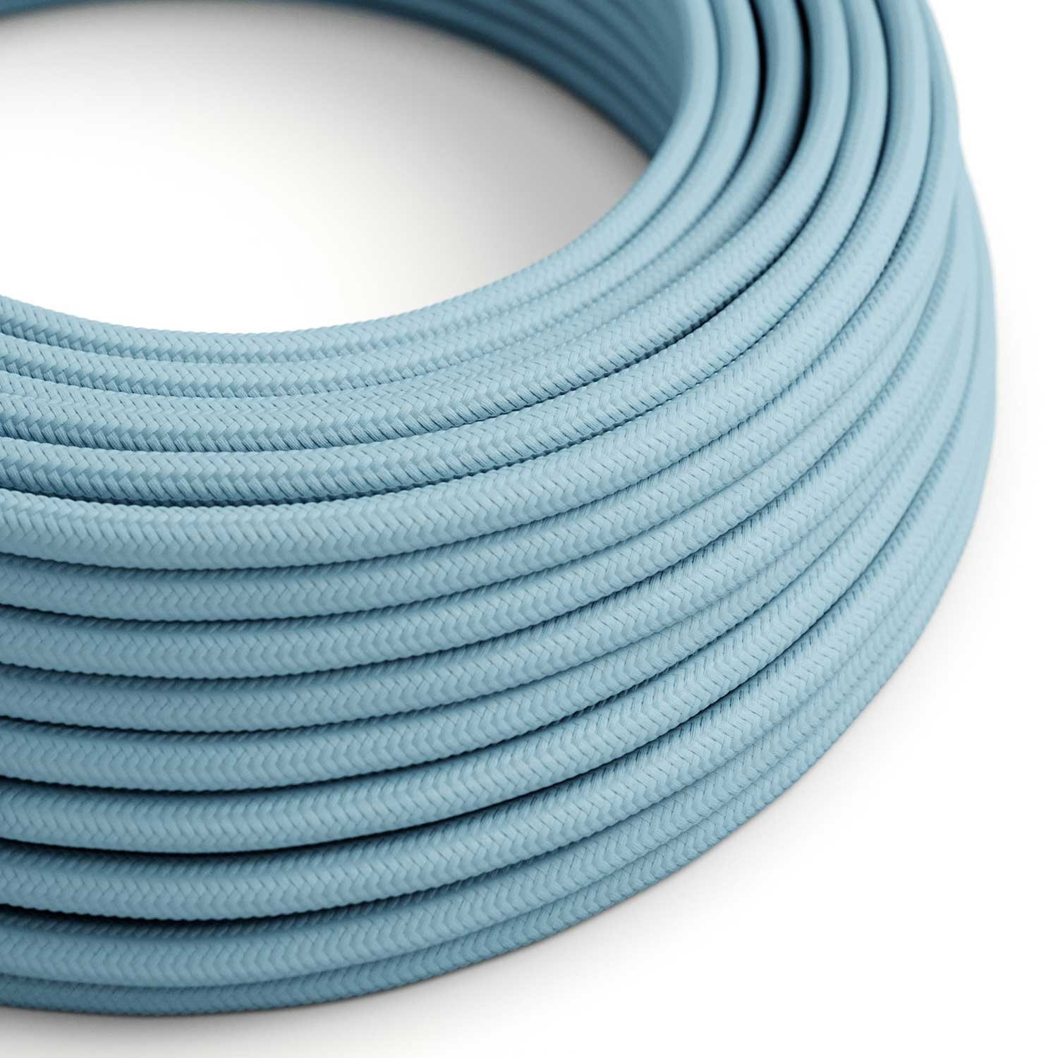 Cloth Covered Wire - Baby Blue Rayon RM17 - UL Listed