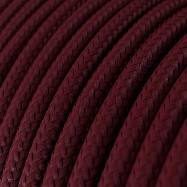 Cloth Covered Wire - Burgundy Rayon RM19 - UL Listed