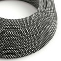 Cloth Covered Wire - Black & White Tracer RT41 - UL Listed