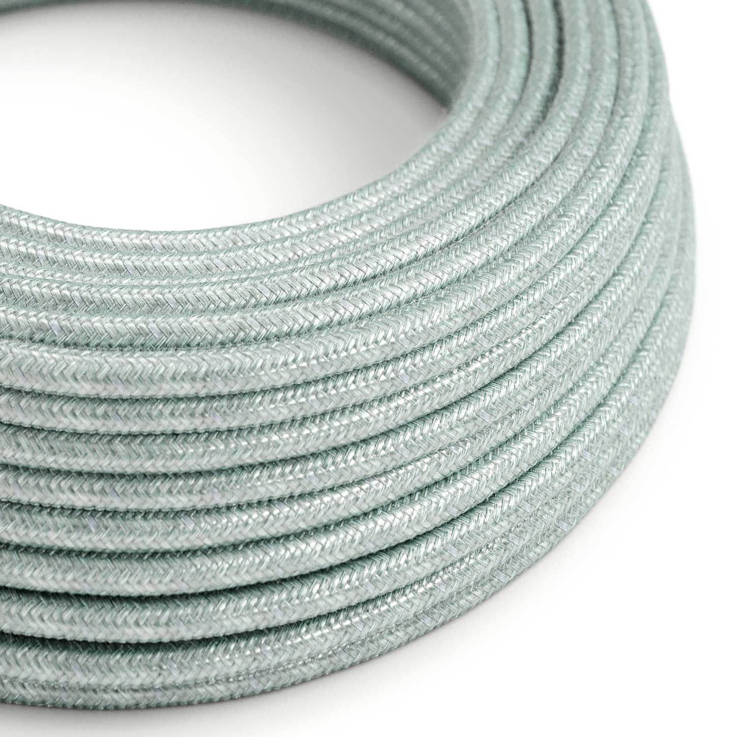 Blue Haze Cotton covered Round electric cable - RX12