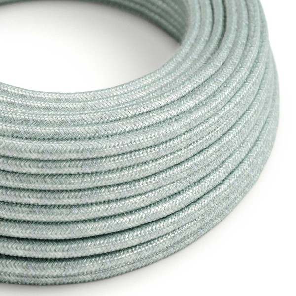 Blue Haze Cotton covered Round electric cable - RX12