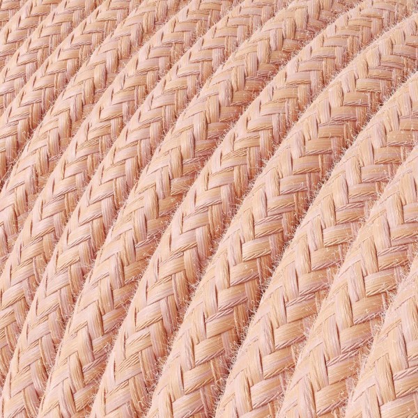 Salmon Cotton covered Round electric cable - RX13