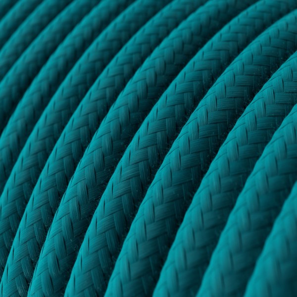 Cloth Covered Wire - Petrol Blue Cotton RC21 - UL Listed