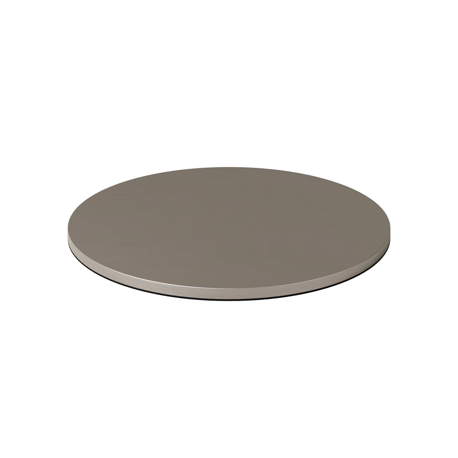 Round metal base for MAG-Y table lamp - Brushed titanium