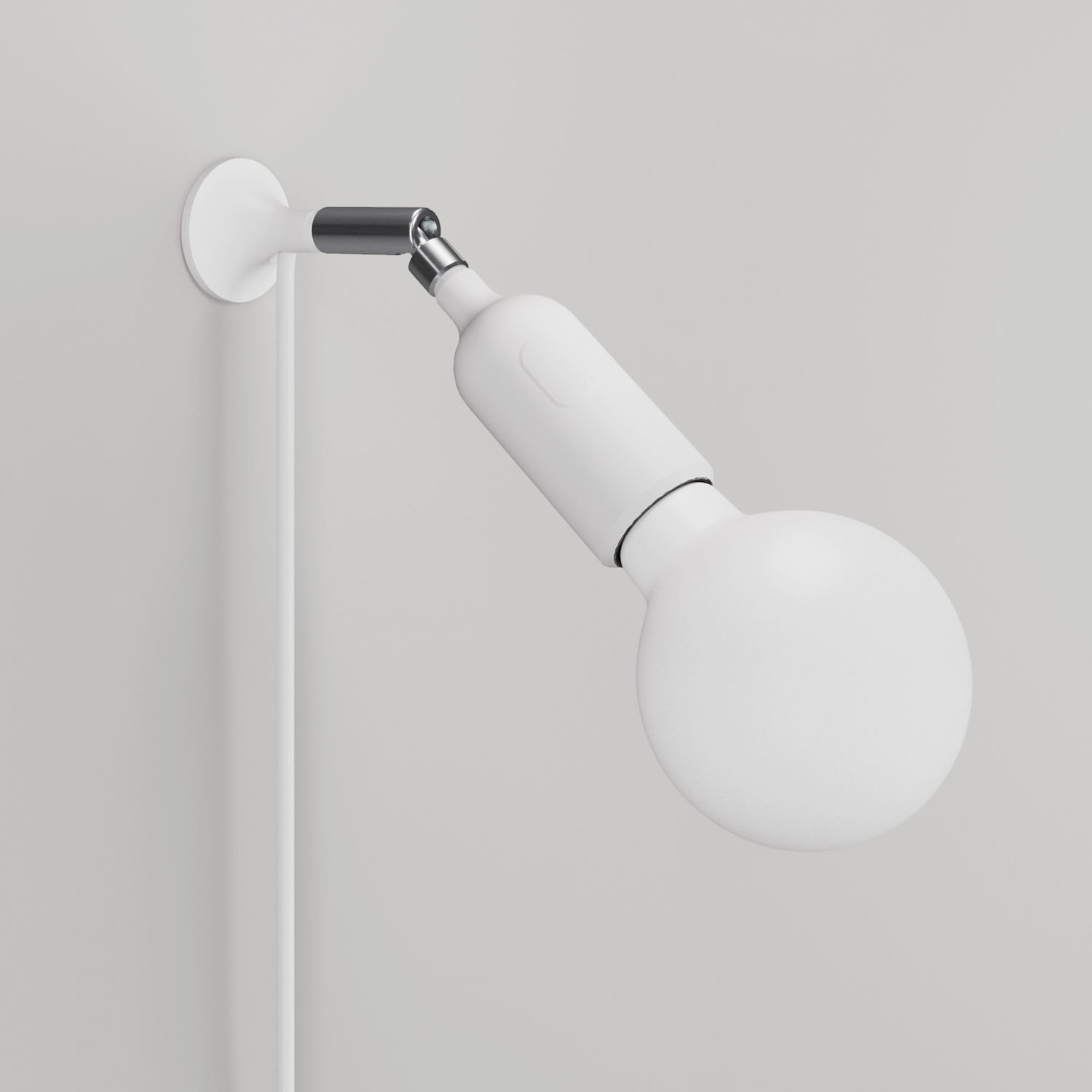 MAG-Y wall lamp with silicone socket and integrated switch