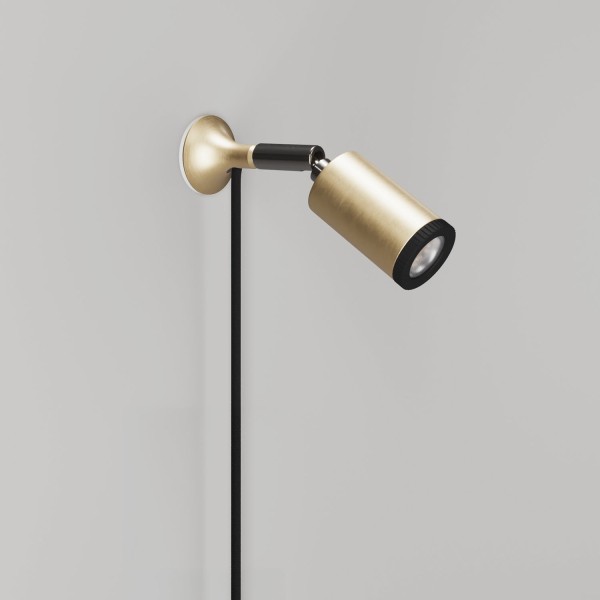 MAG-Y metal wall light with swivel joint and spotlight
