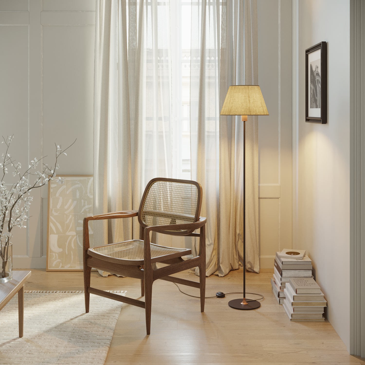 MAG-Y floor lamp with Impero M shade