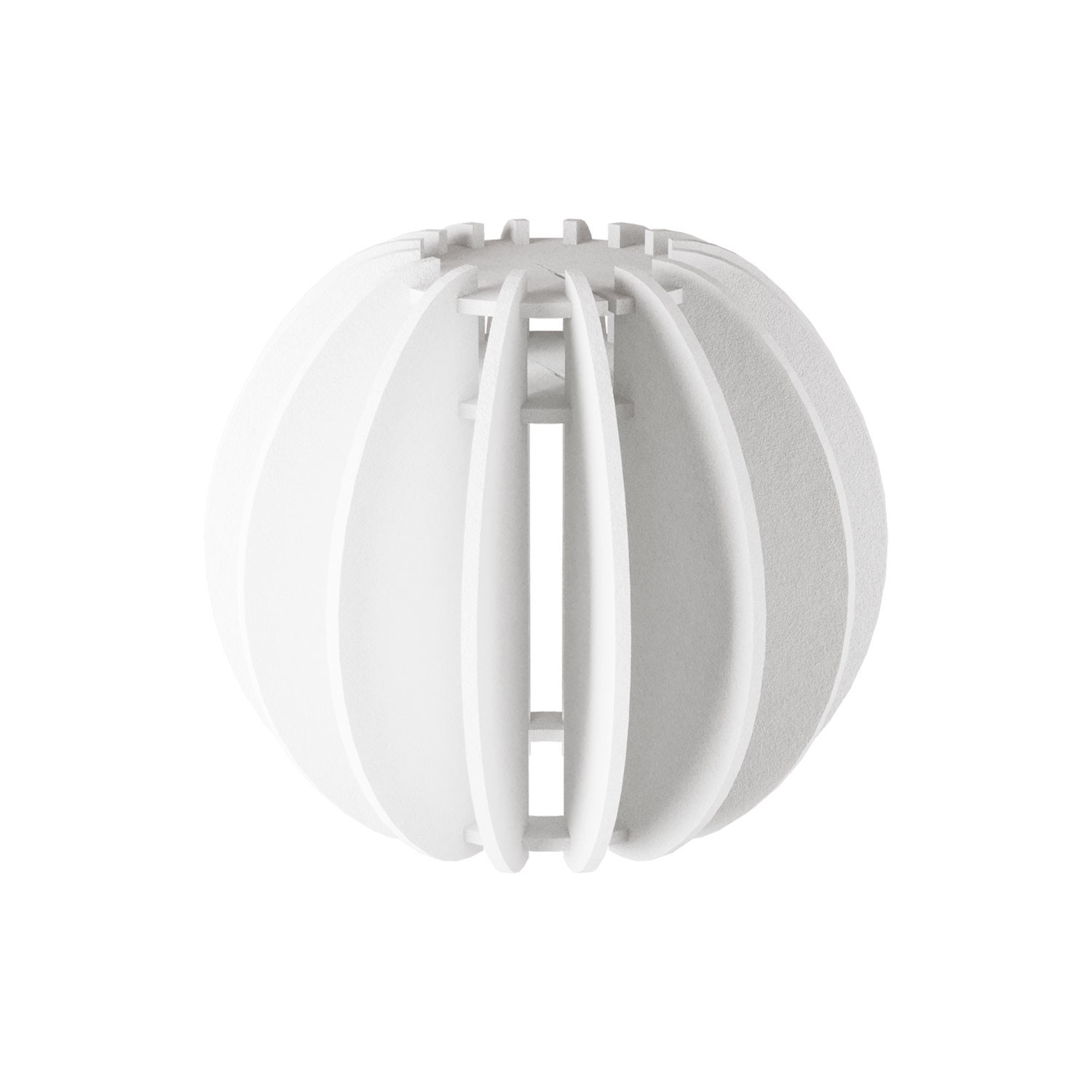 LAMPSHHADE - Elliptical Lampshade Made of Sound-Absorbing Material - White melange