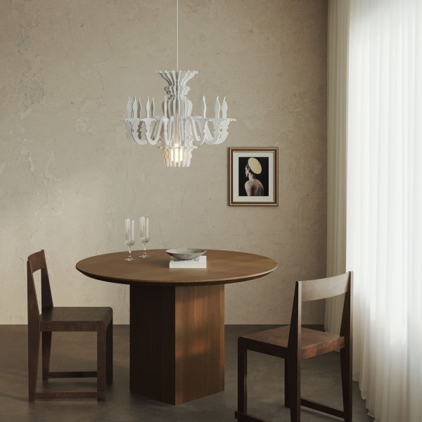Suspension Lamp with Classic SHHANDELIER Shade Made of Sound-Absorbing Material
