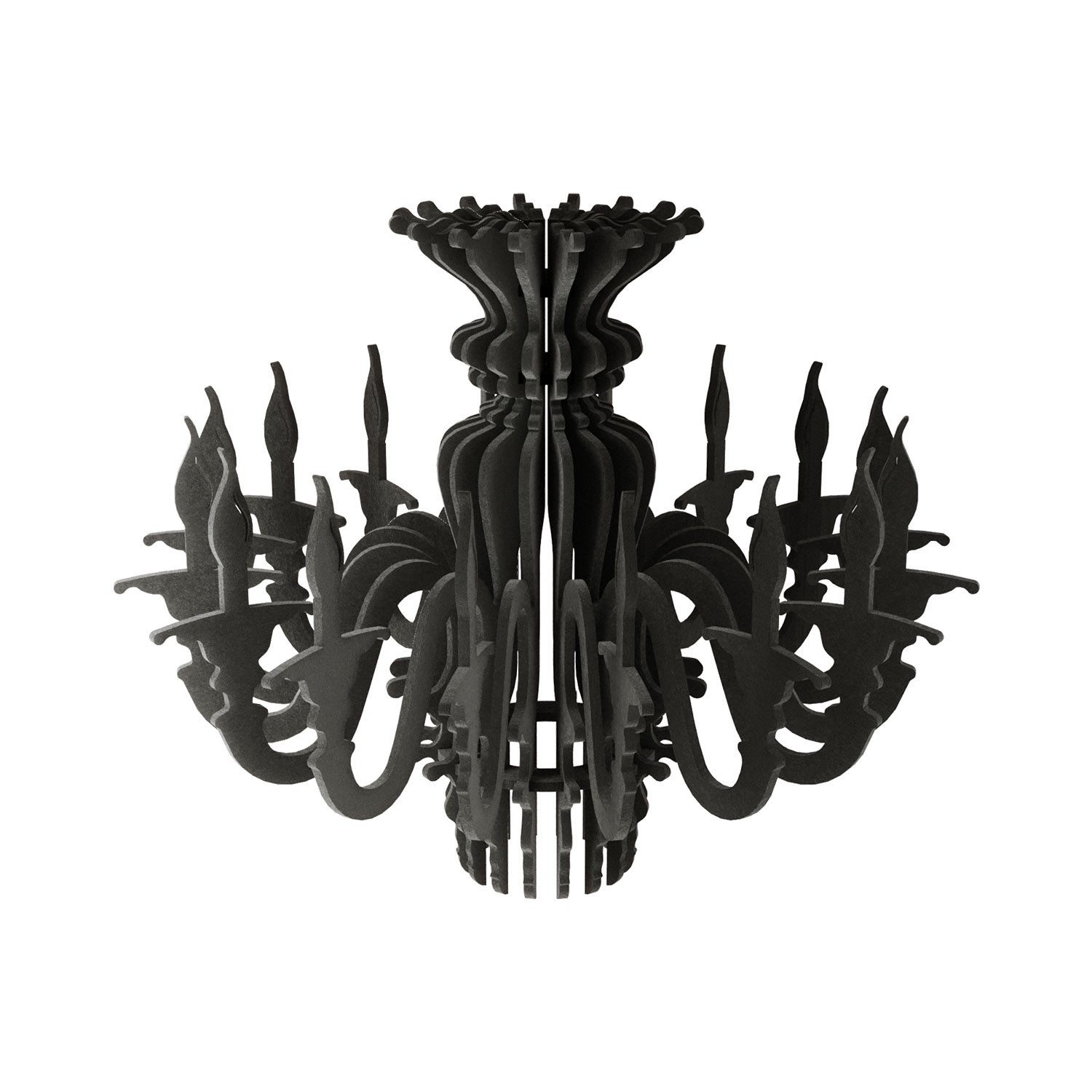 Suspension Lamp with Classic SHHANDELIER Shade Made of Sound-Absorbing Material