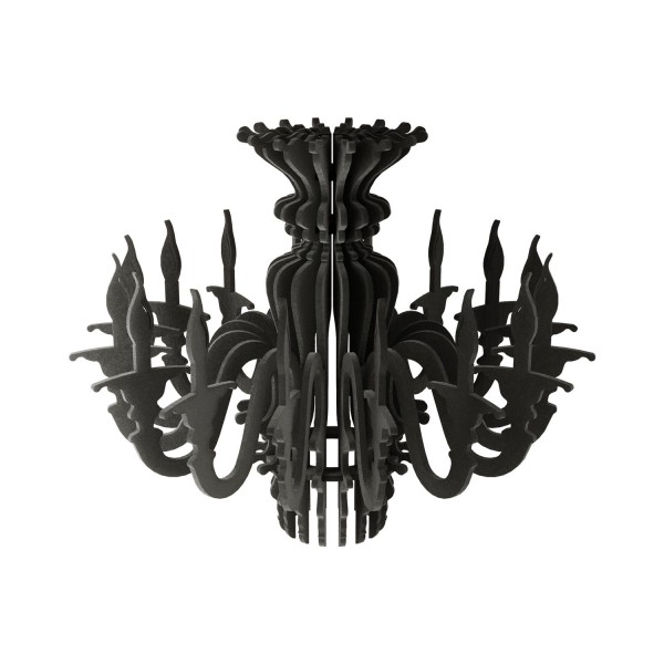 Suspension Lamp with Classic SHHANDELIER Shade Made of Sound-Absorbing Material