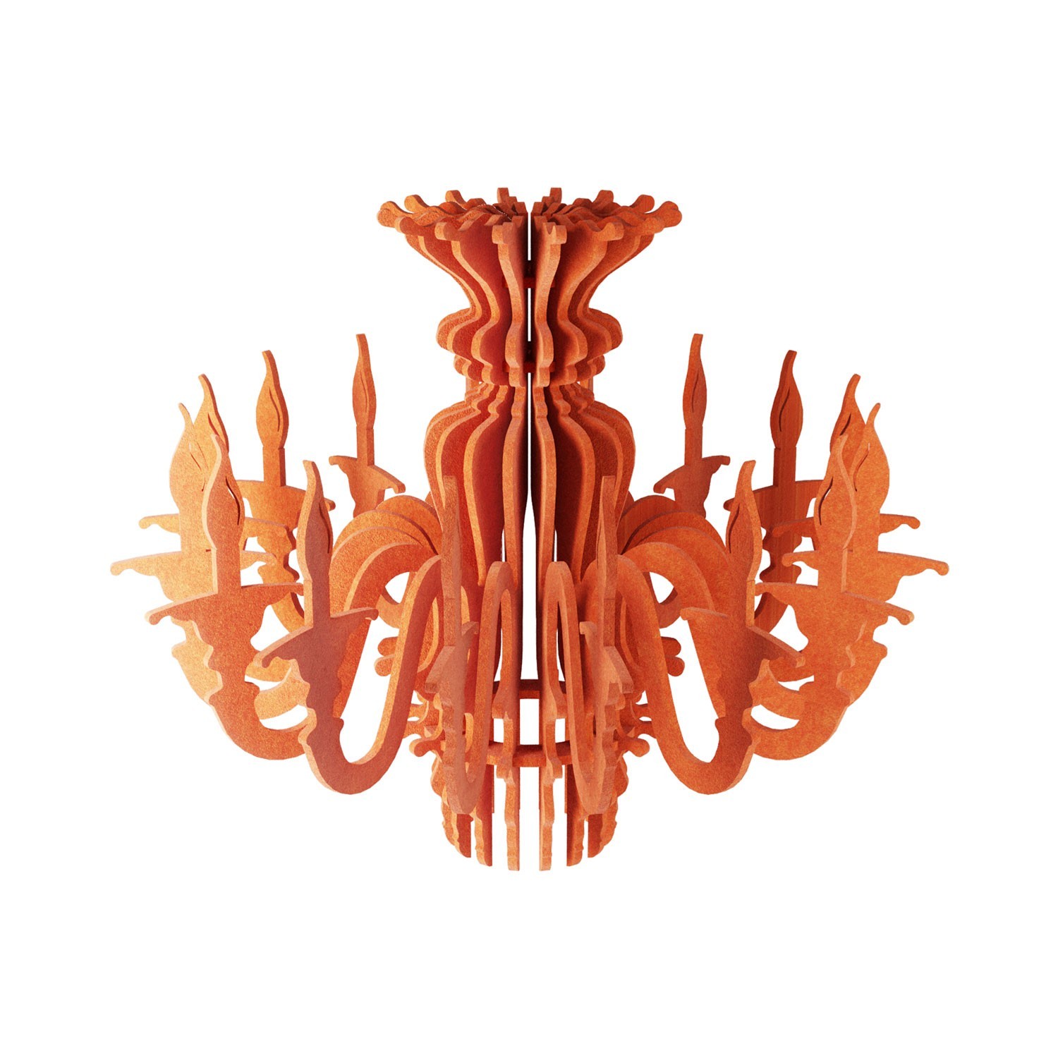 Suspension Lamp with Classic SHHANDELIER Shade Made of Sound-Absorbing Material
