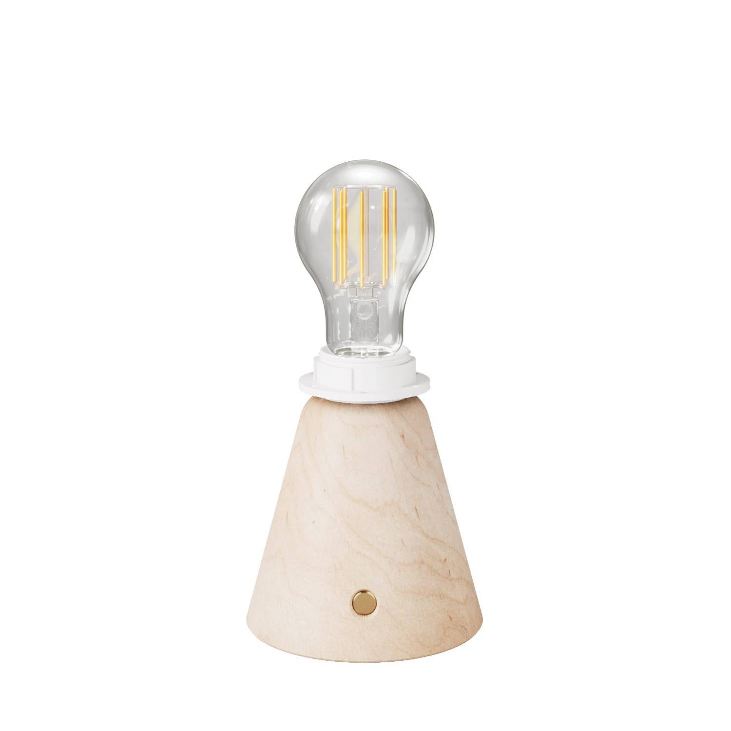 Portable and rechargeable Cabless11 lamp with Drop light bulb suitable with lampshade - Neutral