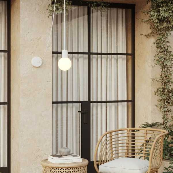 EIVA Outdoor Pendant Lamp, suitable for wet locations, with Unbreak-a-Ball unbreakable shade